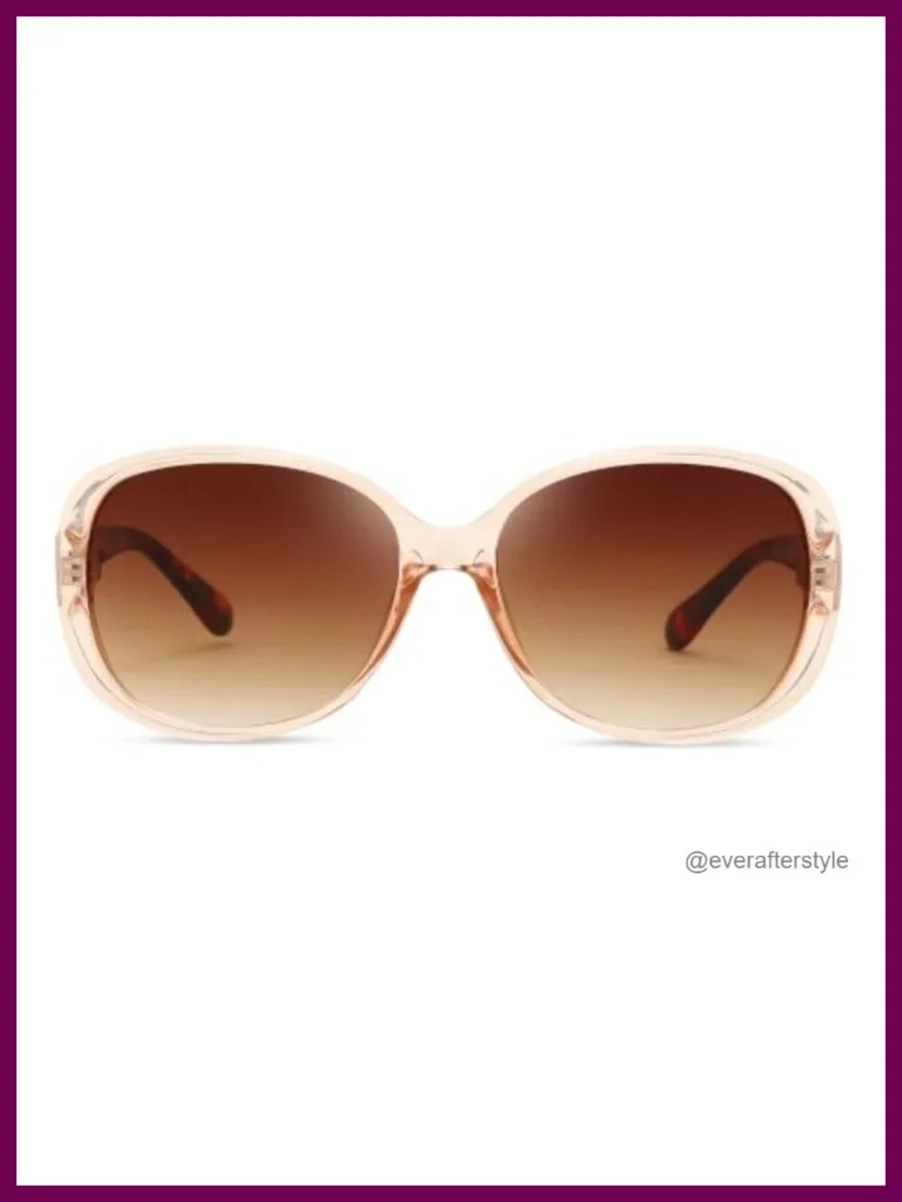 Vintage Oversized Square Sunglasses UV400 Protection Lightweight Wraparound